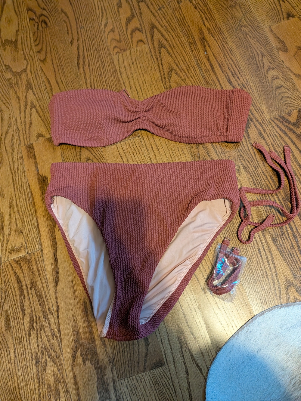 J. Crew Textured Bandeau Bikini Set - Women Swim